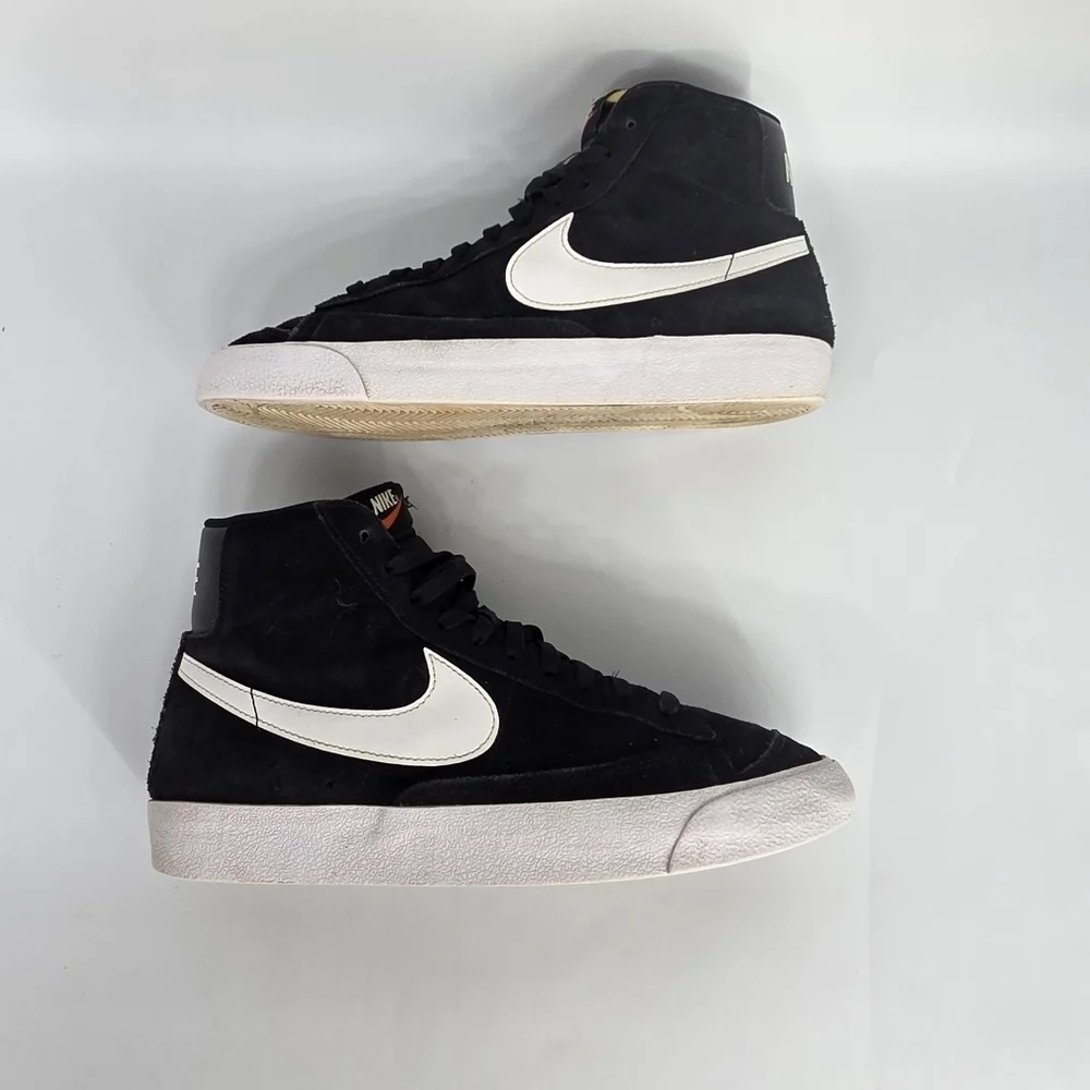 Nike Blazer Mid '77 Suede Black White CI1172-005 Men's Size 9 Shoes VINTAGE